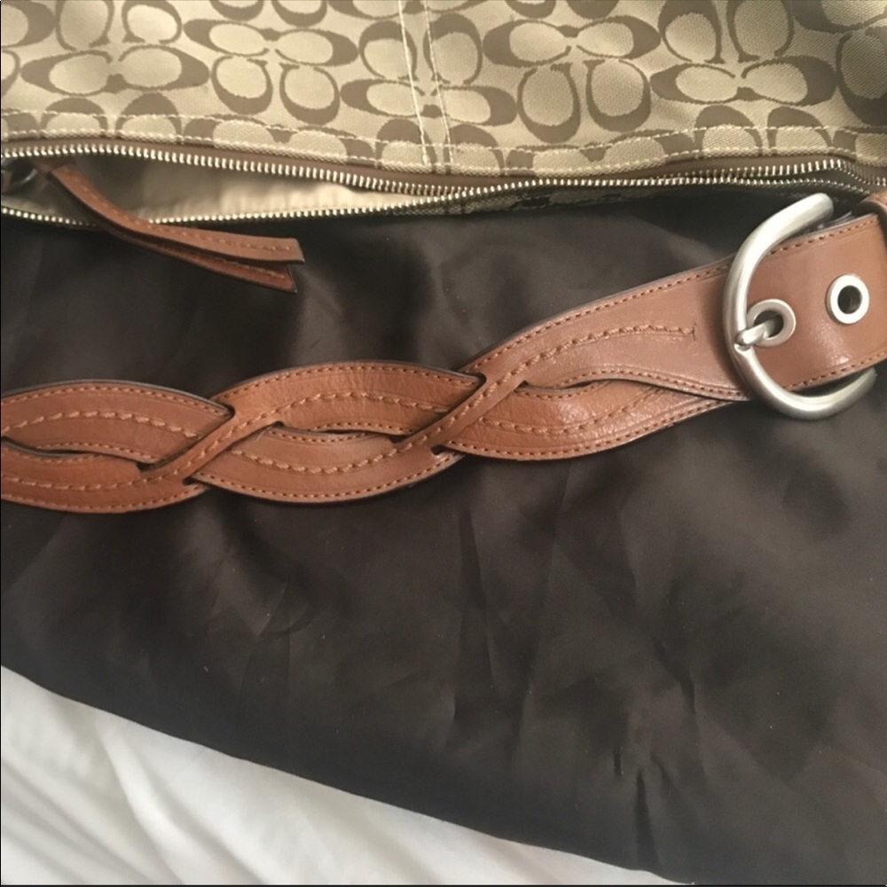 Coach purse large brown